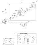 Cylinder Head Gasket Set - Engine Gasket Set - Valve Diagram and Parts List for 216802-0108-E1  Briggs and Stratton Engine